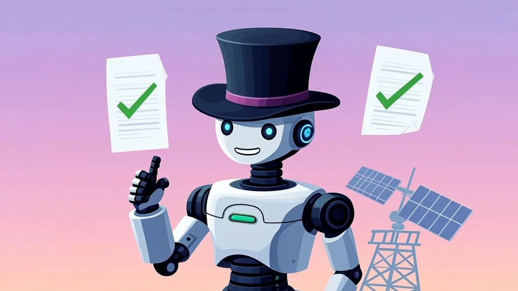 Agent conductor concept illustration
